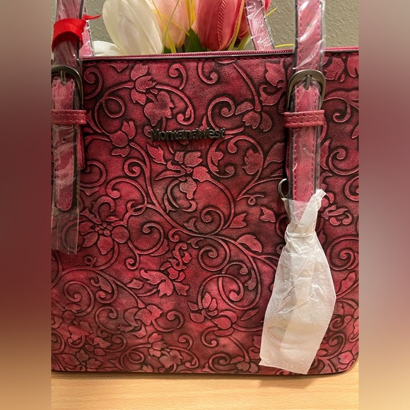Montana West Fuchsia Large Tote - Picture 2 of 15